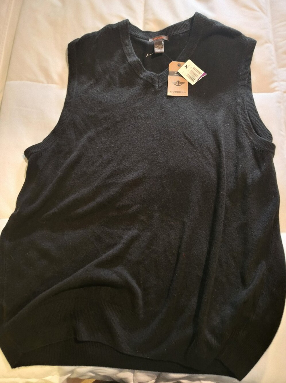 Dockers Black Crewneck Sweater Vest
